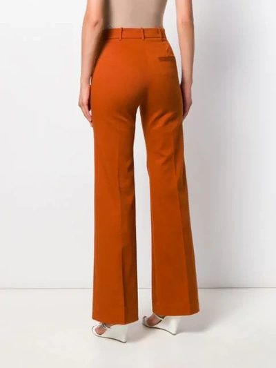 Shop Joseph Flared Tailored Trousers In 0105 Tobacco