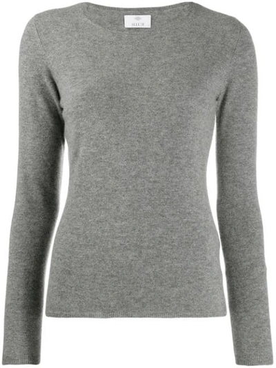 Shop Allude Lightweight Sweatshirt In Grey
