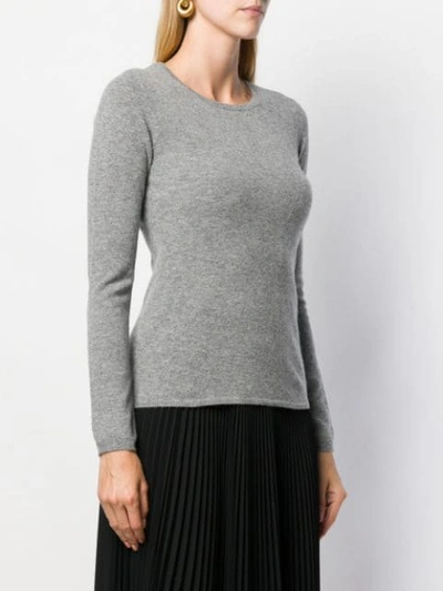 Shop Allude Lightweight Sweatshirt In Grey