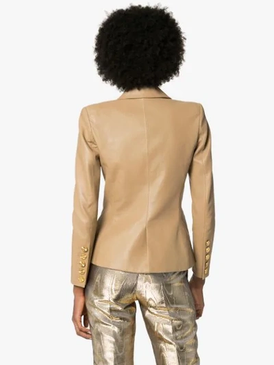 Shop Alexandre Vauthier Double-breasted Blazer In Neutrals