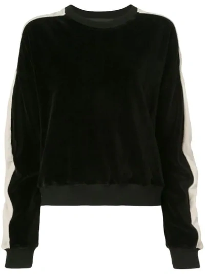Shop Haider Ackermann Textured Side Stripe Sweatshirt In Black
