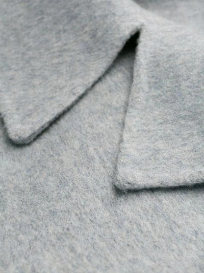 Shop Theory Single Breasted Coat In Grey