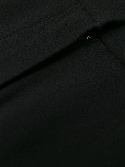 Kenzo Striped Tailored Trousers In Black