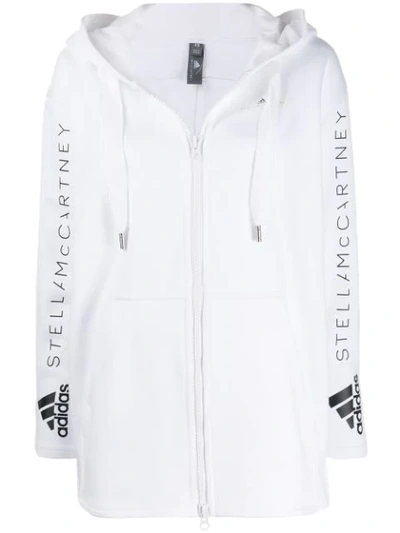 Adidas By Stella Mccartney Oversize Organic Cotton Hoodie In White |  ModeSens