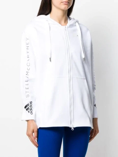 Shop Adidas By Stella Mccartney Oversized Track Jacket In White