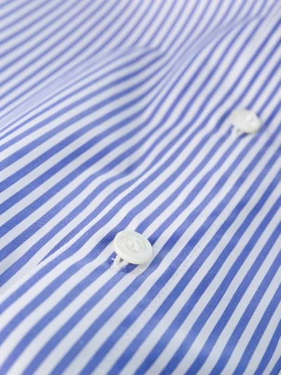 Shop Balenciaga Pulled Striped Shirt In White