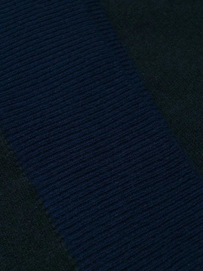 Shop Sofie D'hoore Knit Colour Combo Sweater In Navy Matelot
