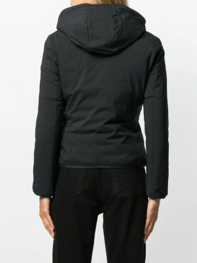 Shop Save The Duck Hooded Jacket - Black