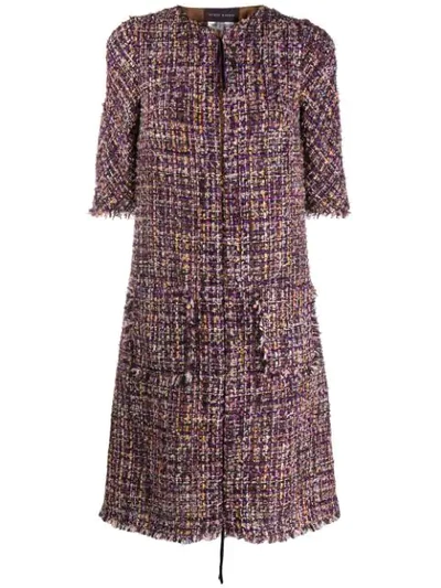 Shop Talbot Runhof Tola Dress In Purple