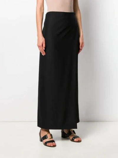 Shop The Row Twill Maxi Skirt In Black