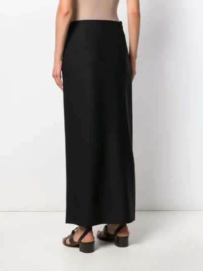 Shop The Row Twill Maxi Skirt In Black