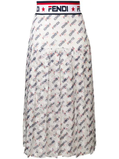 fendi white skirt