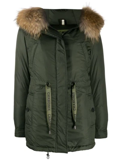 Shop Alessandra Chamonix Hooded Down Coat In 102 Military Natural
