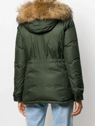 Shop Alessandra Chamonix Hooded Down Coat In 102 Military Natural