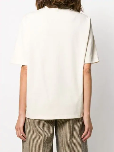 Shop Ami Alexandre Mattiussi Big Coeur Patch T-shirt In Neutrals