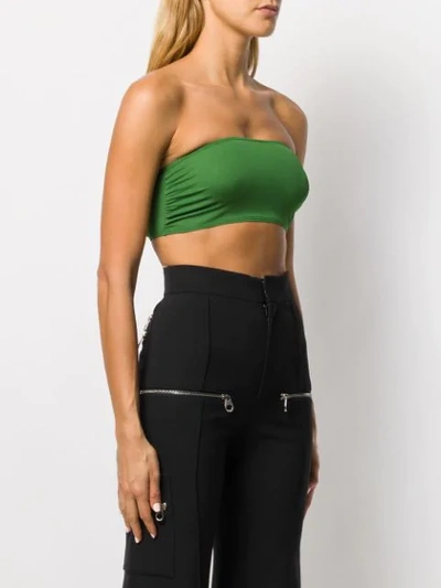 Shop Alexandre Vauthier Bandeau Top In Green