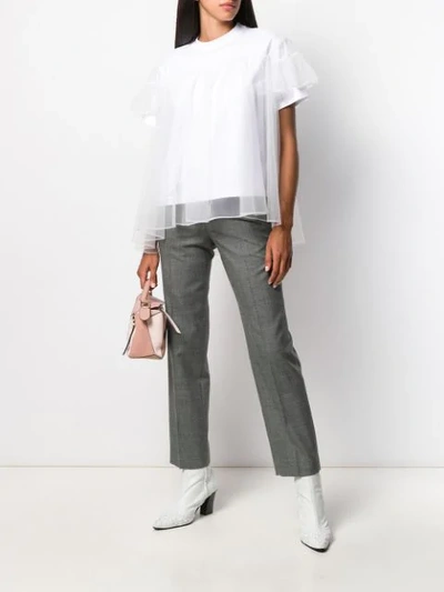 Shop Loewe Mid-rise Tailored Trousers In Grey