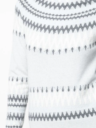 Shop Adam Lippes Intarsia Knit Jumper In Grey