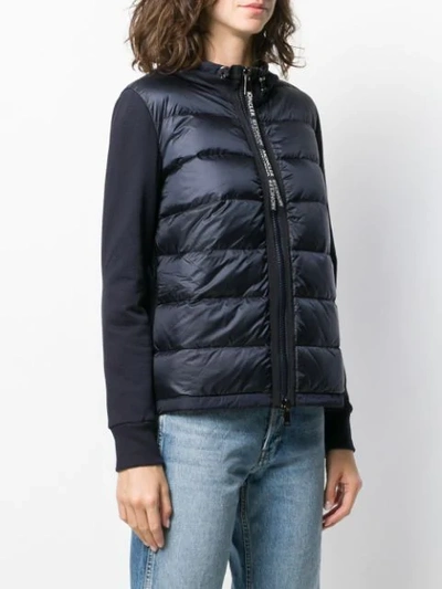 Shop Moncler Contrast Sleeve Padded Jacket In 778