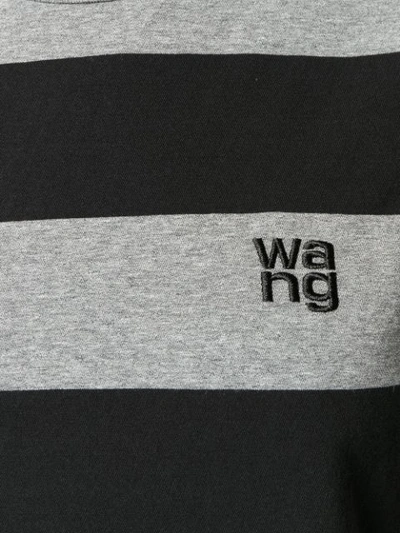 Shop Alexander Wang T Striped T In Grey