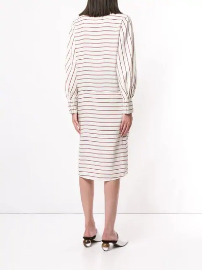 ACLER WESTON TWIST MIDI DRESS - 白色