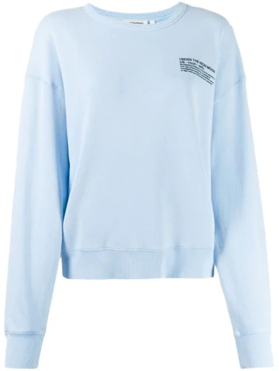 Shop Essentiel Antwerp Tech Sweatshirt In Blue