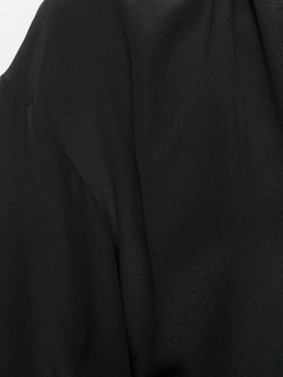 Shop Stella Mccartney Tie Waist Loose-fit Blouse In Black