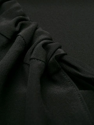 Shop Stella Mccartney Tie Waist Loose-fit Blouse In Black