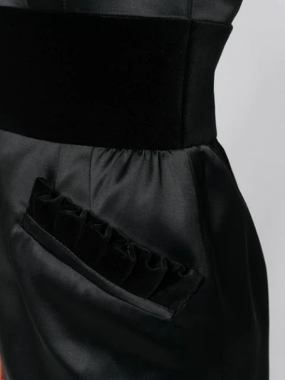 Moschino Sweetheart Neck Mini Bustier Dress In Black