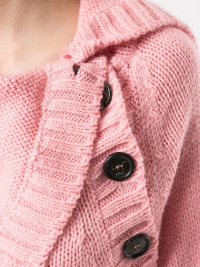 Shop N°21 Buttoned Knit Jumper In Pink