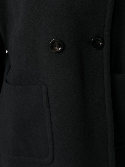 Shop Paltò Double Breasted Midi Coat In Black