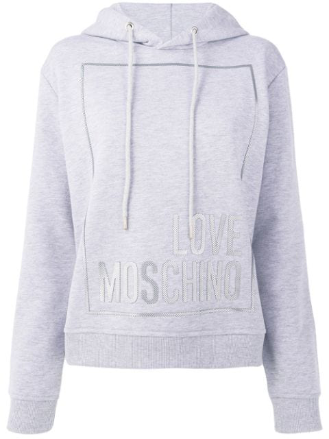 love moschino grey hoodie