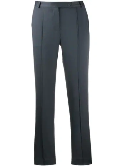 Shop Styland Slim Fit Trousers In Grey