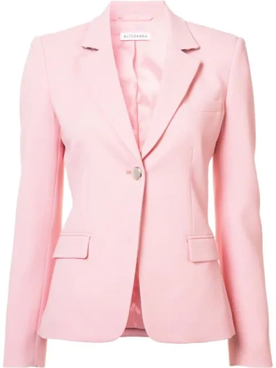 Shop Altuzarra One Button Blazer In Pink