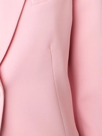 Shop Altuzarra One Button Blazer In Pink