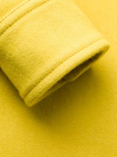 Shop Aspesi Fitted Wool Jacket In Yellow