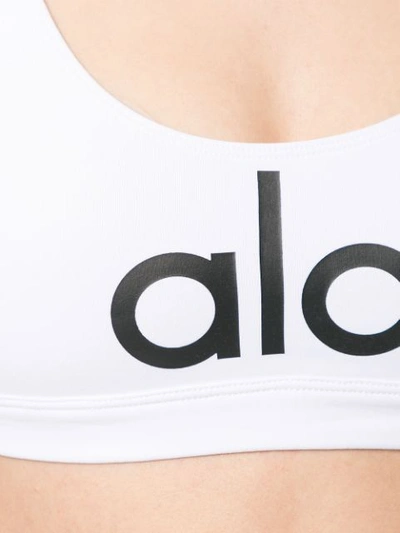 Shop Alo Yoga Logo Tank Top In White