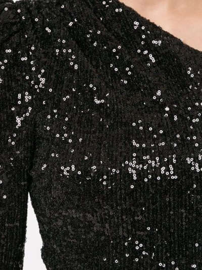 Shop Rebecca Vallance Mica One Shoulder Top In Black