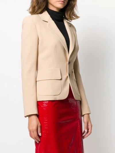 Shop Dsquared2 Smart Tailored Blazer In Neutrals