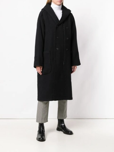 Shop Yohji Yamamoto Oversized Double In Black