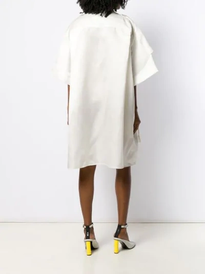 Shop Nina Ricci Oversized Shirt Dress In White