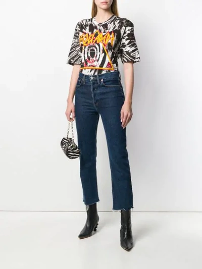 Dsquared2 Oversized Tie-dye T-shirt In Black