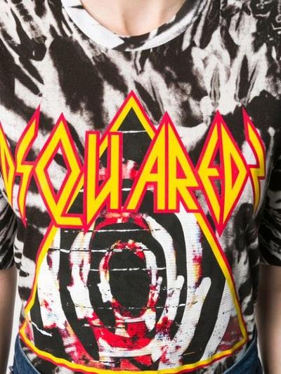 Dsquared2 Oversized Tie-dye T-shirt In Black