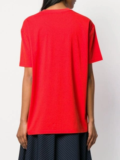Shop Givenchy Star Flame Printed T-shirt In Red