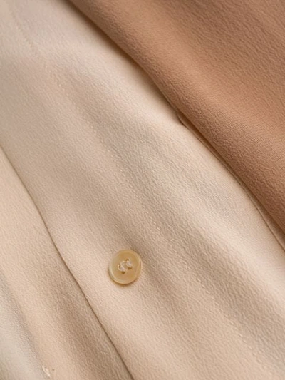 Shop Alysi Long-sleeved Two-tone Shirt In Neutrals