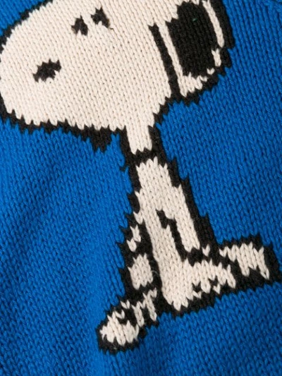 Shop Chinti & Parker Peanuts Colour-block Cardigan In Blue
