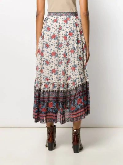 Shop Ulla Johnson Pristine Midi Skirt In Neutrals