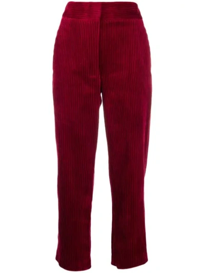 Shop Vanessa Bruno Corduroy Trousers In Red