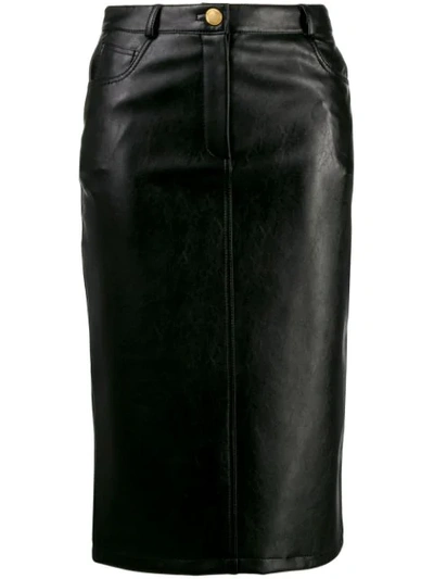 Shop Boutique Moschino Slim-fit Pencil Skirt In Black