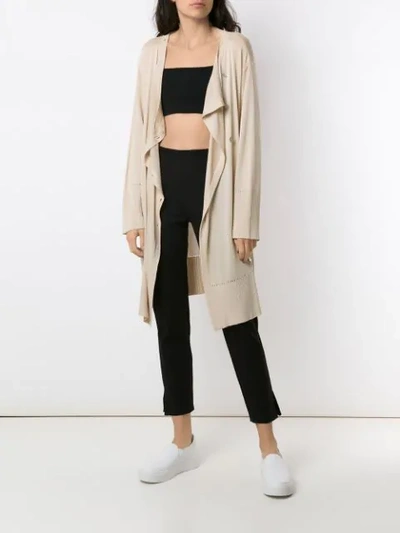 Shop Alcaçuz Nadir Knit Cardigan In Neutrals